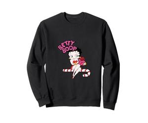 Betty Boop Candy Cane Animación de Dibujos Animados Navidad PAPL3164 Sudadera