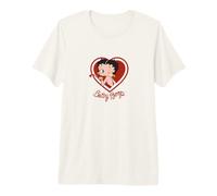 Betty Boop Heart Kiss Wink Retro Pinup Personaje Camiseta Premium