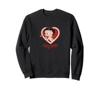 Betty Boop Heart Kiss Wink Retro Pinup Personaje Sudadera