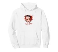 Betty Boop Heart Kiss Wink Retro Pinup Personaje Sudadera con Capucha