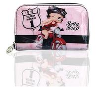 Betty Boop Mini monedero, monedero para mujer, monederos, 2 compartimentos interiores grandes para monedas/notas/tarjetas, licencia oficial de 13 cm