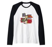 Betty Boop Spooky Ghouls Halloween Camiseta Manga Raglan