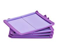 Betty Bossi 2078124 Molde para roscón Mini púrpura silicona17,5 x 14 x 1 cm Conjunto de 4