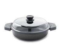 Betty Bossi Sartén con tapas de cristal, diámetro de 24 cm, apta para horno, no se pega gracias a su revestimiento antiadherente.