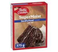 BETTY CROCKER - Mezcla para tartas, sabor a chocolate súper húmedo, paquete de 375 gramos de mezcla para pasteles, mezcla para hornear, sabe a casero, fácil de hornear