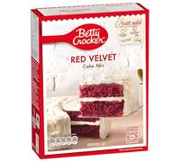 Betty Crocker Red Velvet Cake Mix - Mezcla para Pastel Rojo Esponjoso, Preparación Rápida, 12 Porciones