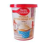 Betty Crocker Vanilla Buttercream Icing - Frosting de Vainilla Cremoso, Decoración Fácil para Pasteles y Cupcakes