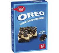 Betty Exclusives OREO - Mezcla de tarta de queso horneada, incluye piezas de galletas OREO reales, 9.5 onzas