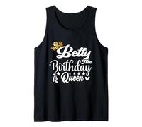 Betty The Birthday Queen - Camisa de Feliz cumpleaños para Mujer Camiseta sin Mangas