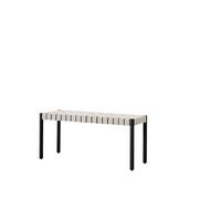 &Tradition Banco Betty TK4 Black. asiento de banda de lino trenzada natural