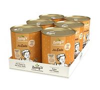 Betty's - Cocina rústica para Perros, Pato y Aves de Corral, 6 x 800 g, Adecuada para Todas Las Razas de Perros, Alta biodisponibilidad, prestamos atención