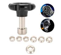 Betued Abrelatas de la Tapa Trasera del Reloj, Manija Abierta del Reloj Círculo del Abridor, Herramienta de Reparación de Relojero con 7 Moldes para Relojes