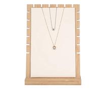 Betued Caja de Joyería, Collar con marco de madera, collar/pulsera/soporte de exhibición colgante, equipo de exhibición de joyas, organizador de joyas para damas (2#)