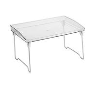 Betued Estantes Transparentes apilables para encimera, Organizador Transparente apilable, Estante de Almacenamiento de Mesa Transparente de plástico para Herramientas de Cocina de Maquillaje