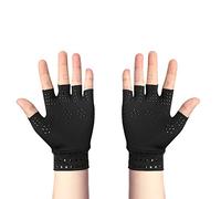 Betued Guantes Magnéticos Antiedema, Compresión para Artritis y Edema, Diseño Unisex, Negro, Talla M
