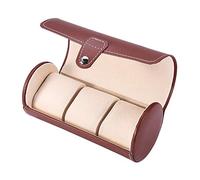 Betued - Soporte de Rodillo de Reloj de Cilindro de 2 Rejillas de 3 Cilindros, Vitrina de Reloj de Pulsera, Caja de Almacenamiento de Joyas, Caja de Almacenamiento de Joyas de Reloj de Doble Uso