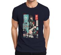 Between Dreams and Reality Anime Japan Y2K - Camiseta para hombre, azul marino, S