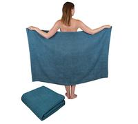 Betz 2 Piezas Maxi Toallas de Ducha XXL Toalla de baño tamaño 100x150cm Berlin Color Azul Paloma - Berlin