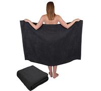 Betz 2 Piezas Maxi Toallas de Ducha XXL Toalla de baño tamaño 100x150cm Berlin Color Gris Grafito - Berlin