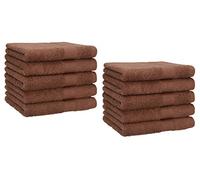 Betz Juego de 10 Toallas de Primera Calidad - Juego de Toallas faciales - Juego de Toallas de Mano - 30 x 50cm - Nogal