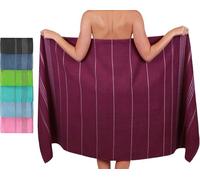 Betz Lines XXL Toalla de baño - Toalla de Playa Grande - Toalla de Sauna de algodón 100% - Toalla de Tumbona - 90x180 cm - Morado