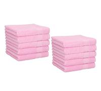 Betz Paquete de 10 Toallas faciales Palermo tamaño 30x30cm 100% algodón (Rosa)