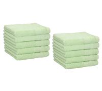Betz Paquete de 10 Toallas faciales Palermo tamaño 30x30cm 100% algodón (Verde)