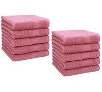 Betz Paquete de 10 Toallas faciales Premium 100% algodón 30x30 cm Color Rosa