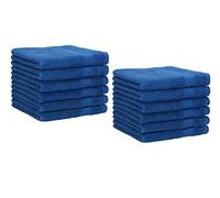 Betz Paquete de 12 Toallas de tocador Palermo tamaño 30x50cm 100% algodón (Azul)