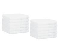Betz Paquete de 12 Toallas de tocador Palermo tamaño 30x50cm 100% algodón Color Blanco