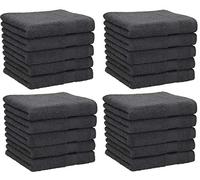 Betz Paquete de 20 Toallas faciales NEAPEL 30x30cm 100% algodón Color Antracita