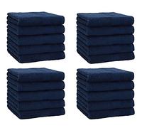 Betz Paquete de 20 Toallas faciales Premium 100% algodón 30x30 cm Color Azul Oscuro