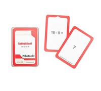 Betzold - 48 Tarjetas de sustracción a la i -2-9, matemáticas, Juego de Cartas, Juego de números, en un plástico Resistente y Robusto