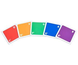 Betzold Musik - Boomwhacker - Tarjetas de ritmo y de reloj, diseño cromático
