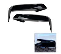 BEUAOCK 1 par de colmillos de parachoques delantero de coche, decoración de tapa de ventilación de aire, compatible con BMW Serie 3 F30 F31 2012 2013 2014 2015 2016 2017 2018(Color:Glossy Black)