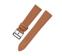 BEUAOCK Accesorios for reloj, correa de cuero de capa superior de 16mm, 17mm y 20mm, Compatible con correas de reloj con textura Hermes Hour HH1.201 H210 H510 H501(Blue White,20mm)