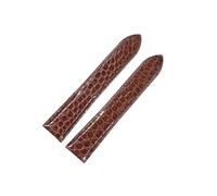 BEUAOCK Compatible con Correa de Reloj de Piel de cocodrilo Cartier London Solo Series, Pulsera de Piel de cocodrilo de 16, 17, 18, 23 y 25 mm.(Brown no Claps,18mm)