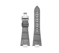 BEUAOCK Compatible con correa de reloj Tissot 1853 Super Player PRX T137.407 T137.410 Correa de reloj de cuero T137 Pulsera azul verde for hombre 12 mm(A grey-silver)