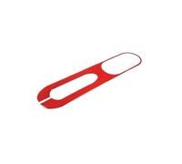 BEUAOCK Compatible con Fiat 500 2011-2019, Estilo de Fibra de Carbono Suave, Pegatina for Panel de Freno de Mano de Control Central, Accesorios Interiores de Coche.(Red)