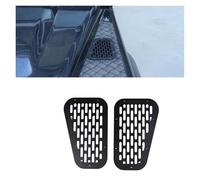 BEUAOCK Compatible con Land Rover Defender 2004-19, cubierta de ventilación del capó delantero del motor, entrada de aire de acero, salida de aire, cubierta for nieve, accesorios for coche(Style C Bla