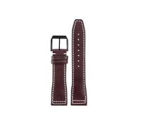 BEUAOCK Correa de piel de becerro italiana compatible con relojes de piloto IWC serie IW388103 IW378005/003/001 correa de reloj de mano de extracción rápida(Brown-black pin,20mm)
