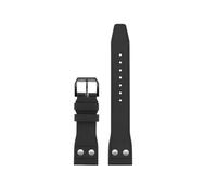 BEUAOCK Correa de reloj de goma FKM Fluororubber de 20mm, 21mm, 22mm, Compatible con correa IWC, correa de reloj superior Big Pilot Portofino con remache(Black black pin,Width22mm)