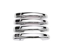 BEUAOCK Embellecedor de manija de Puerta ABS Estilo 2, Accesorio Exterior for Coche, Compatible con Toyota Land Cruiser Prado FJ150 150 2010-2018(Style 1 Silver)