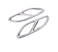 BEUAOCK Embellecedor de Tubo de Escape Compatible con Mercedes GLC ABCE Clase X253 W205 W213 W176 W177 W246 W247 2016-2019. Accesorios for Coche.(23mm Shiny Silver)