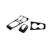BEUAOCK Kit de Cubierta Decorativa for portavasos Delantero de Fibra de Carbono ABS, Compatible con Camaro 2010-2015, Accesorios for Interior de Coche.(Dark Khaki)