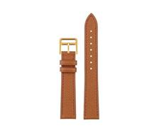 BEUAOCK La correa de cuero del reloj es compatible con Hermes 14 mm 16 mm 18 mm pulsera de cuero de vaca suave, cómoda y de moda(Brown gold,20mm)