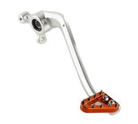 BEUAOCK Palanca del Pedal Trasero de la Motocicleta Compatible con SX XC XCW SXF XCF EXCF XCFW 125 250 300 450 500 2016-22 Compatible con Husqvarna TC TE TX(Silver Orange)