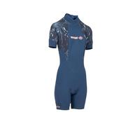 BEUCHAT Shorty Seaweed Snorkeling Wetsuit, Women's, Atoll Blue, XL
