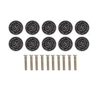 Beufee 10 pomos vintage para aparador, tiradores de puerta de tocador, pomos florales para cajones con tornillos, asas para tocador, mesita de noche, armario, muebles