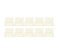 Beufee 10pcs Titulares de número de tabla, soportes de tarjetas de lugar Imagen de la tabla Clips Memo Clips for Number Memo de foto Bannote (oro)